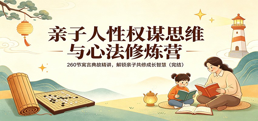 亲子人性权谋思维与心法修炼营：260节寓言典故精讲，解锁亲子共修成长智慧(完结)-网创项目总站