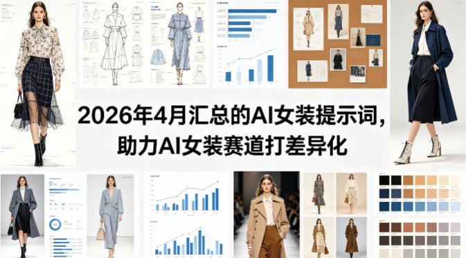 2026年4月汇总的AI女装提示词，助力AI女装赛道打差异化-网创项目总站