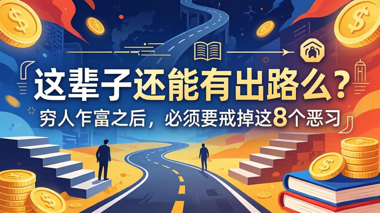 关于人生两篇付费文章【这辈子还能有出路么？】【穷人乍富之后，必须要戒掉这8个恶习】-网创项目总站
