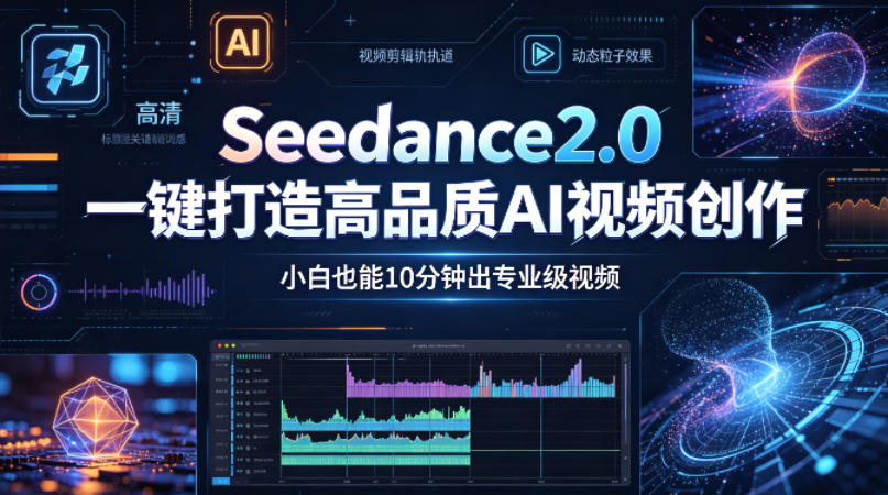 Seedance2.0一键打造高品质AI视频创作，小白也能10分钟出专业级视频-网创项目总站