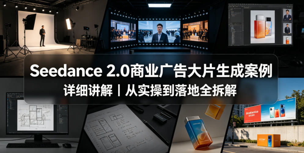 Seedance 2.0商业广告大片生成案例详细讲解｜从实操到落地全拆解-网创项目总站