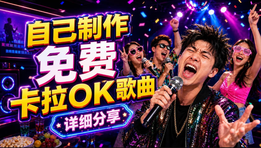 零基础AI制作免费卡拉OK视频教程，从歌曲生成、音轨分离到字幕制作、视频导出，手把手教学-网创项目总站