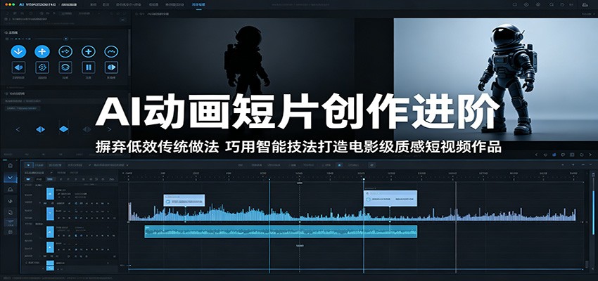 AI动画短片创作进阶：摒弃低效传统做法，巧用智能技法打造电影级质感短视频作品-网创项目总站