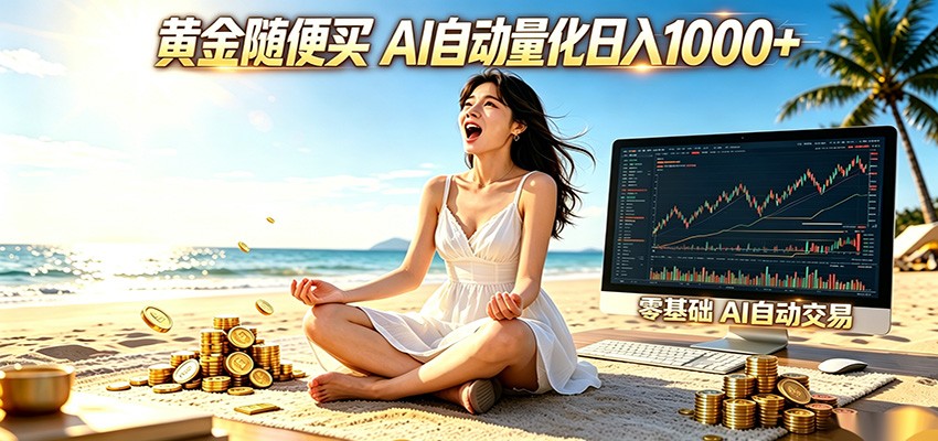 黄金随便买？AI自动外汇量化交易 在家当皇帝 日入1000+-网创项目总站