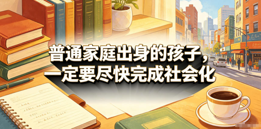 付费文章：普通家庭出身的孩子，一定要尽快完成社会化-网创项目总站