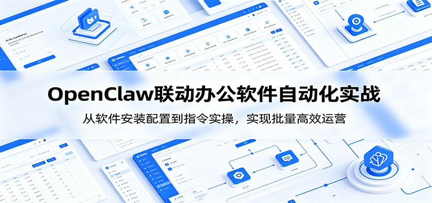 OpenClaw自动化实操课：从软件安装配置到指令实操，实现批量高效运营-网创项目总站