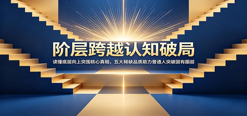 阶层跨越认知破局：读懂底层向上突围核心真相，五大稀缺品质助力普通人突破固有圈层-网创项目总站