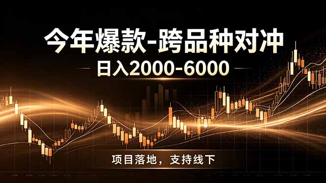 全新跨品种对冲模式上线！日稳定盈利 2000-6000，合规长久可批量放大-网创项目总站
