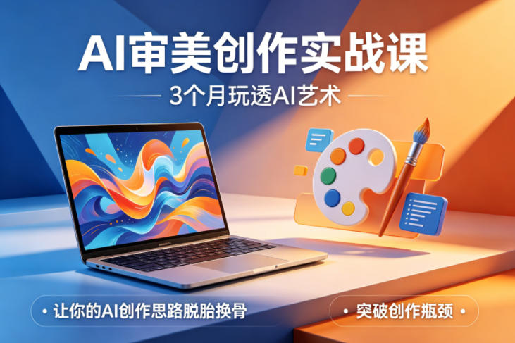 AI审美创作实战课，3个月玩透AI艺术，让你的AI创作思路脱胎换骨，突破创作瓶颈(更新0706)-网创项目总站