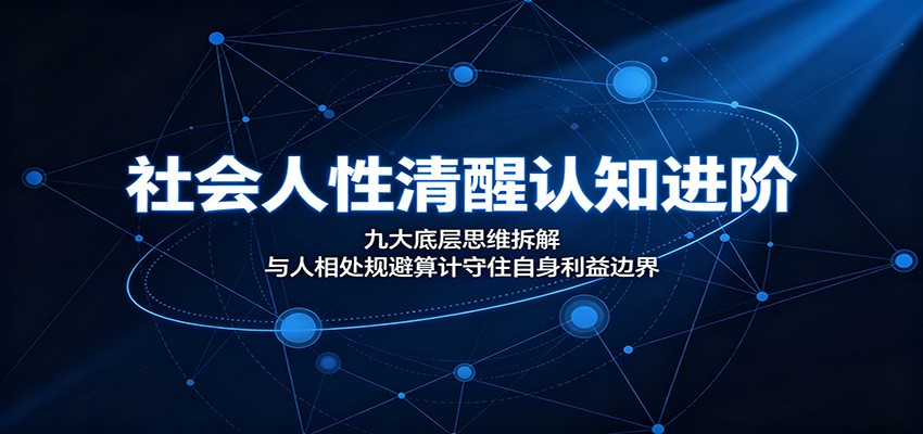 社会人性清醒认知进阶：九大底层思维拆解，与人相处规避算计守住自身利益边界-网创项目总站