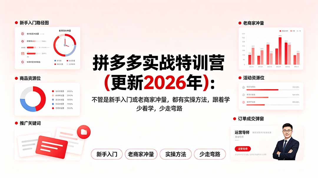 拼多多实战特训营(更新2026年-网创项目总站