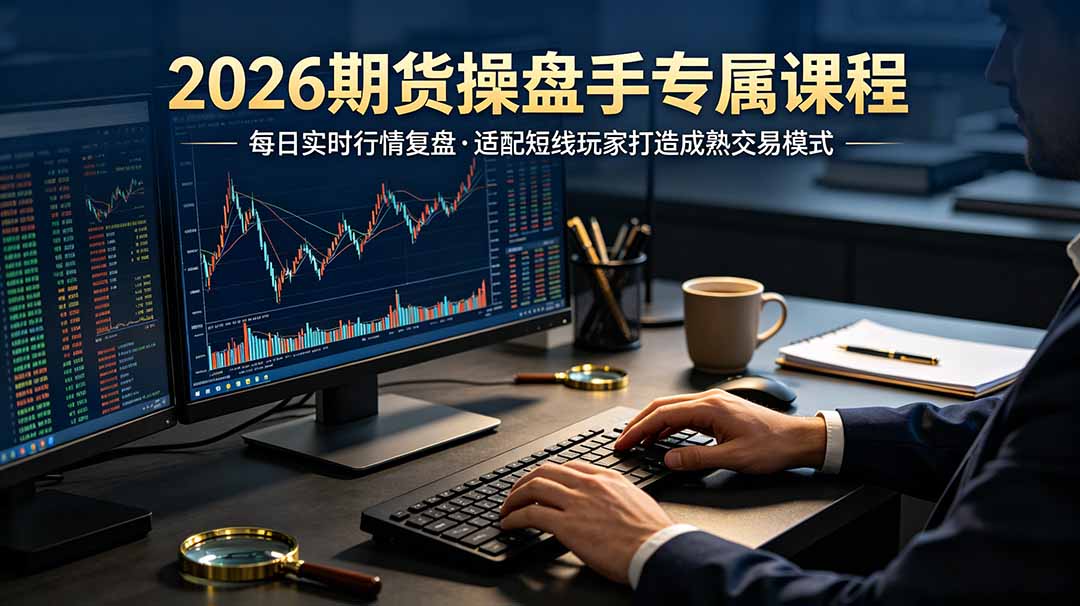 2026期货操盘手专属课程-更新7月11,每日实时行情复盘,适配短线玩家打造成熟交易模式-网创项目总站