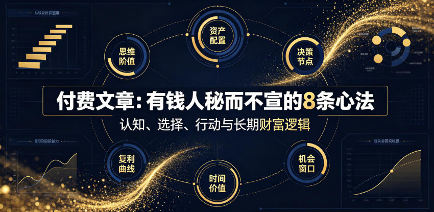 付费文章:有钱人秘而不宣的8条心法-网创项目总站