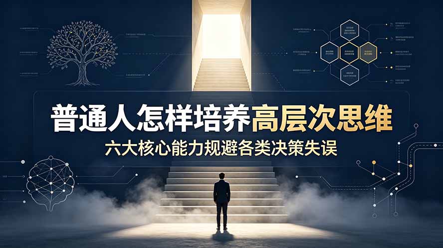 付费文章：普通人怎样培养高层次思维，六大核心能力规避各类决策失误-网创项目总站