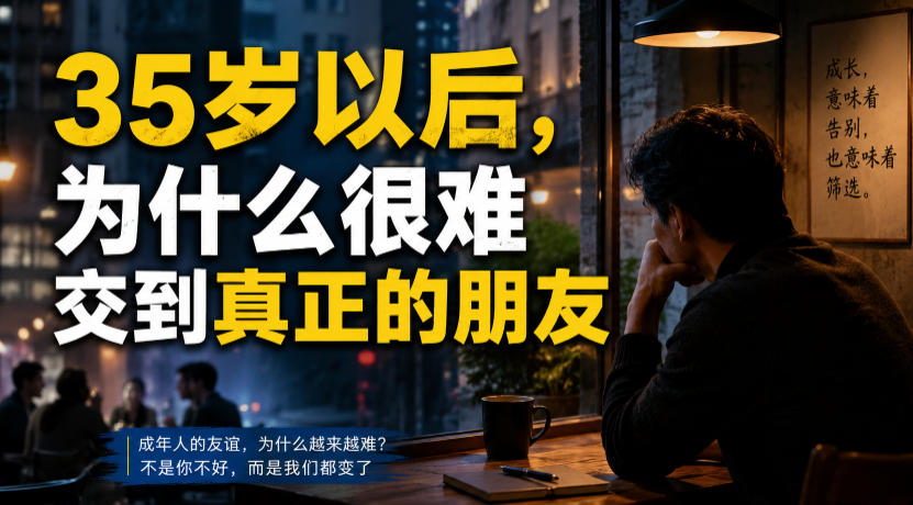 付费文章：35岁以后，为什么很难交到真正的朋友-网创项目总站