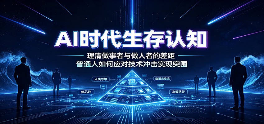 AI时代生存认知：理清做事者与做人者的差距，普通人如何应对技术冲击实现突围-网创项目总站